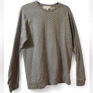 Forever 21 Gray Polka Dot Sweatshirt